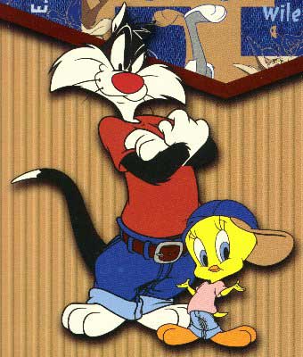 Cool looking Tweety and Sylvester