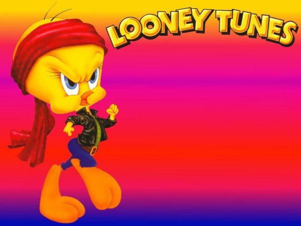 Looney tunes Tweety with bright colors