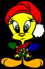 Tweety in christmas-X-mas outfit