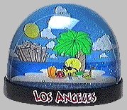 Tweety in snow-globe with Los angeles print