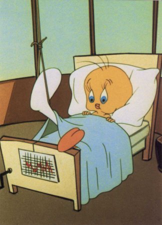 Tweety in the hospital