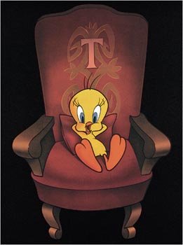 Tweety on large chair