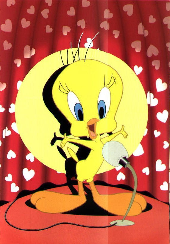 Tweety on stage