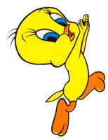 Tweety reaching up