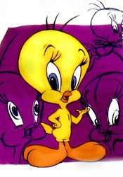 Tweety with purple Tweetys