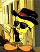 Tweety with sunglasses and black hat