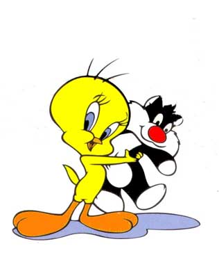 Tweety with Sylvester dull