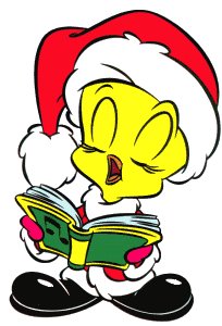 Tweety with x-mas hat on