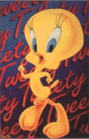 Walking Tweety with lots of Tweety text